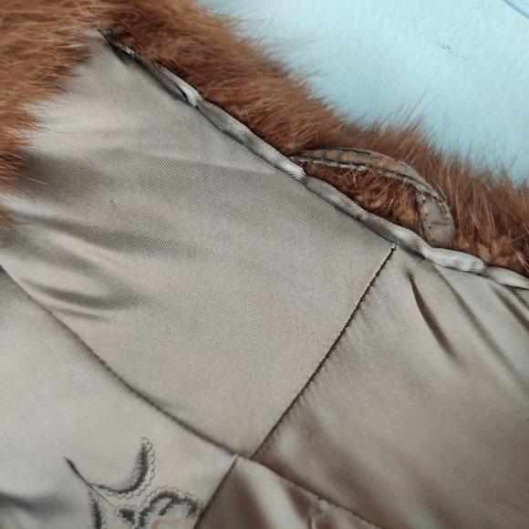 Vintage Hazelnut Mink Fur Stole Cape - Picture 12 of 16